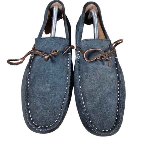 Massimo Dutti Shoes Mens Gray Driving Loafers Tie Slip On men's EU 44 US 10.5-11 - Picture 2 of 11